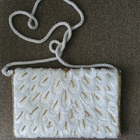 Vintage, Beaded envelope clutch - Picture 5 of 11